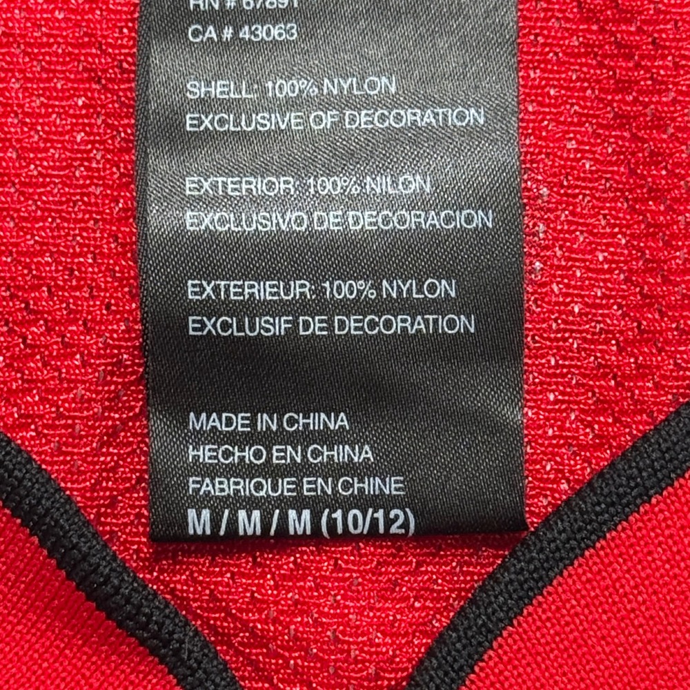 Adidas Toronto Raptors Jersey Youth's Medium Red Chris Bosh #4 NBA Basketball - Picture 6 of 6